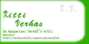 kitti verhas business card